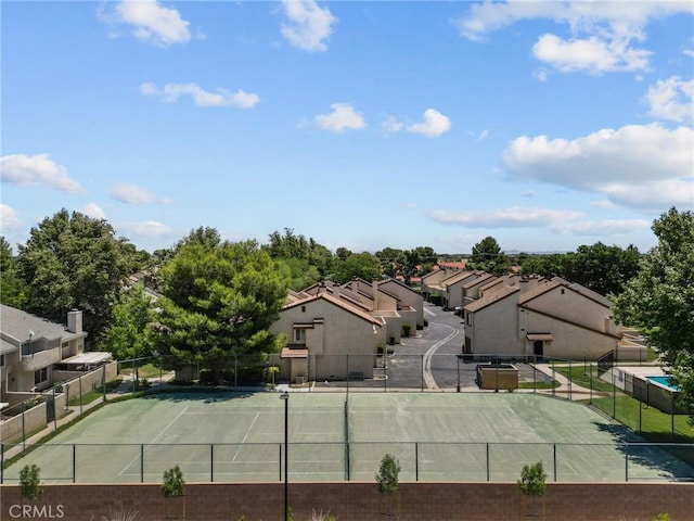 view of tennis court