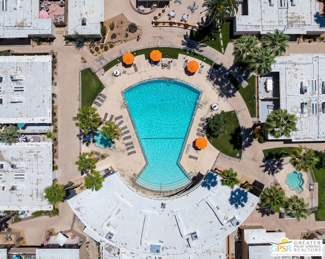 birds eye view of property