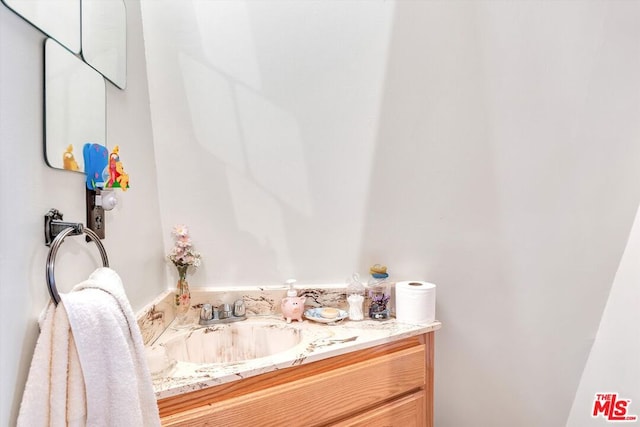 bathroom with vanity