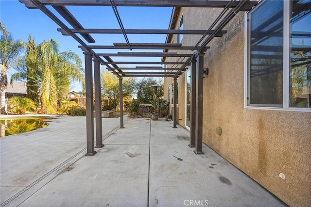 view of patio / terrace with a pergola