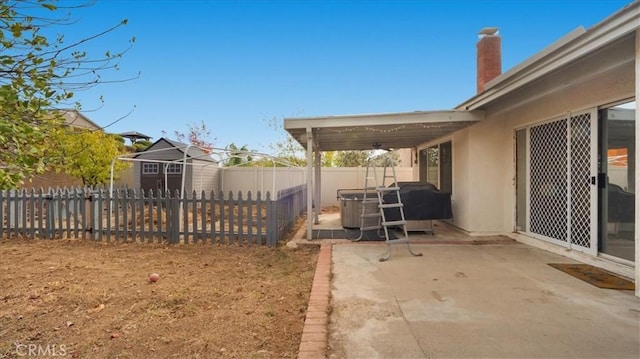 view of yard with a patio area