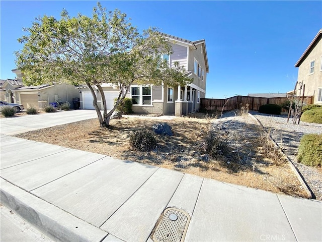 view of front of house featuring a garage