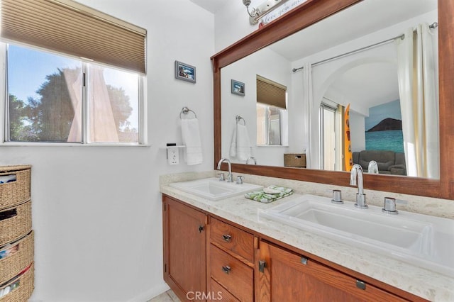 bathroom featuring vanity