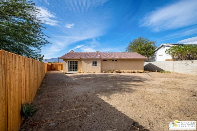 view of back of property