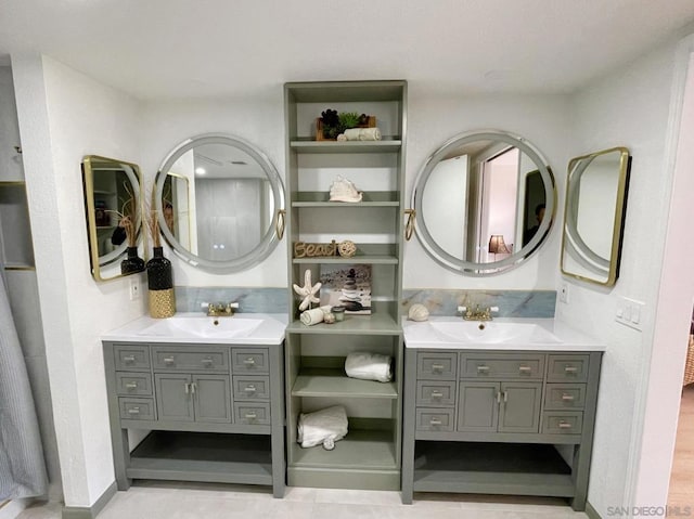 bathroom with vanity