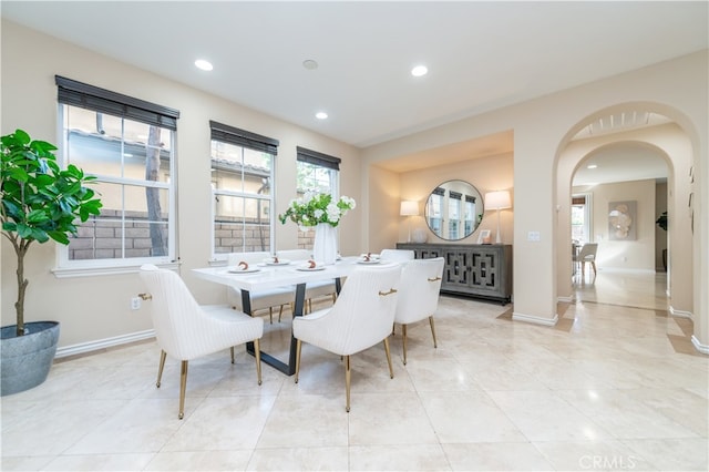 dining room featuring a healthy amount of sunlight