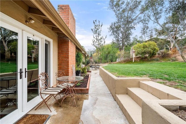 view of patio / terrace with french doors