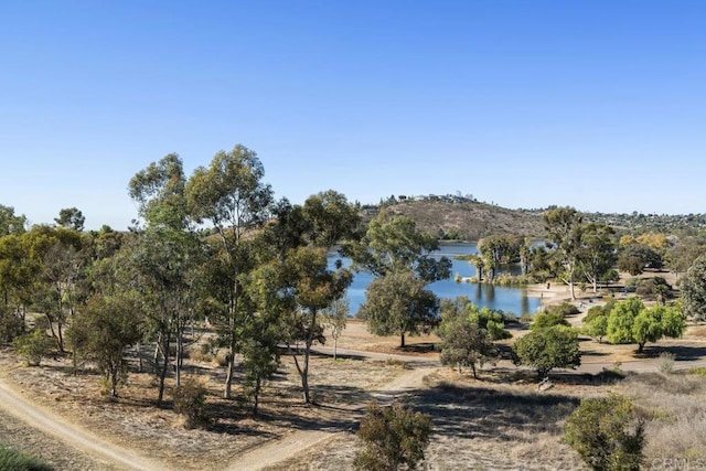 property view of water featuring a rural view