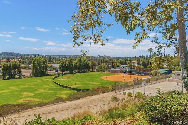 view of home's community featuring a lawn