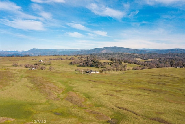 view of mountain feature featuring a rural view