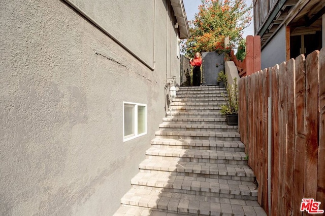 view of stairs