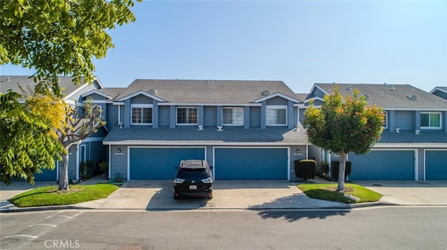 view of front property with a garage