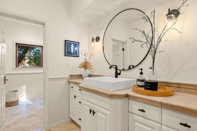 bathroom with vanity