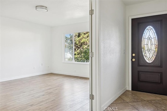 entryway featuring light hardwood / wood-style flooring