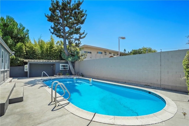 view of pool with a patio