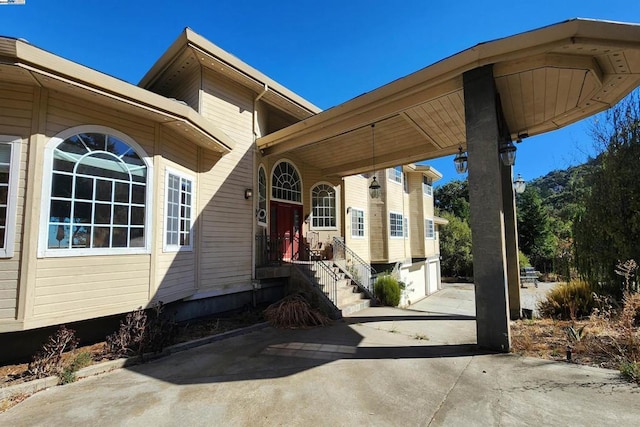 view of entrance to property