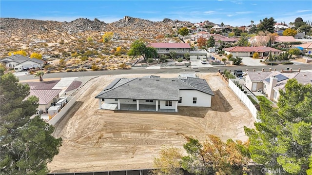 bird's eye view featuring a mountain view