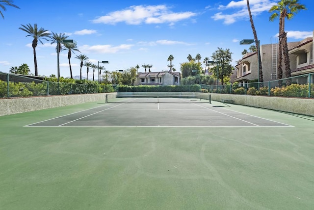 view of tennis court