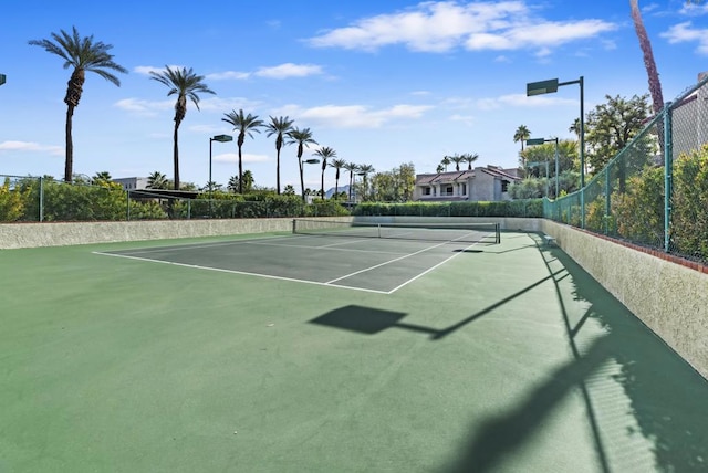 view of tennis court