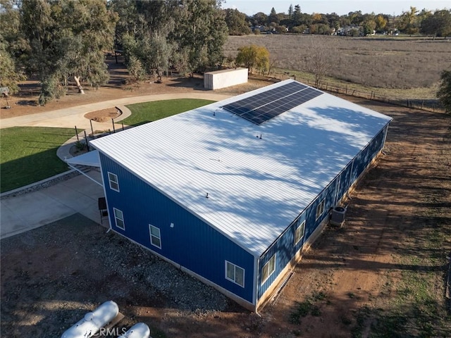 exterior space featuring a rural view