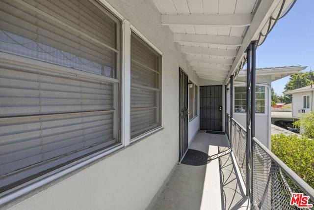 view of balcony