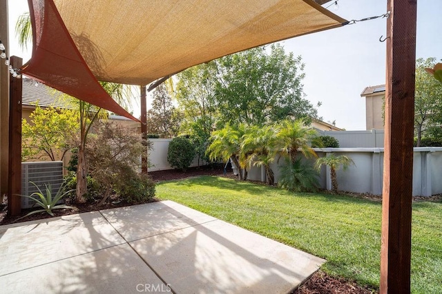 view of patio featuring cooling unit