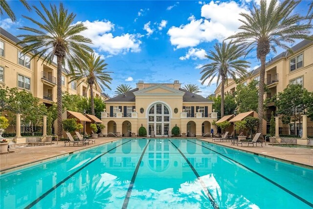 view of pool with a patio