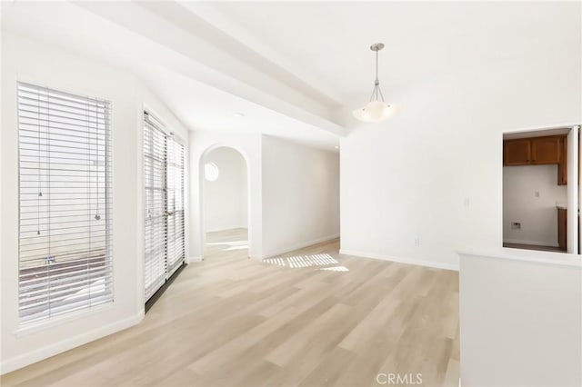 interior space featuring light hardwood / wood-style flooring