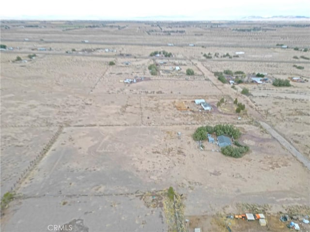 drone / aerial view with a rural view