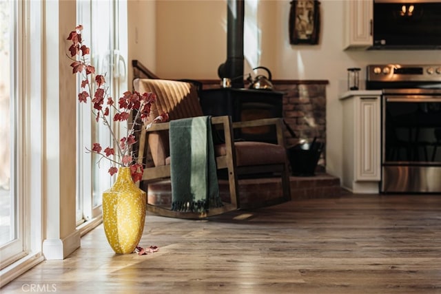 interior space featuring hardwood / wood-style flooring