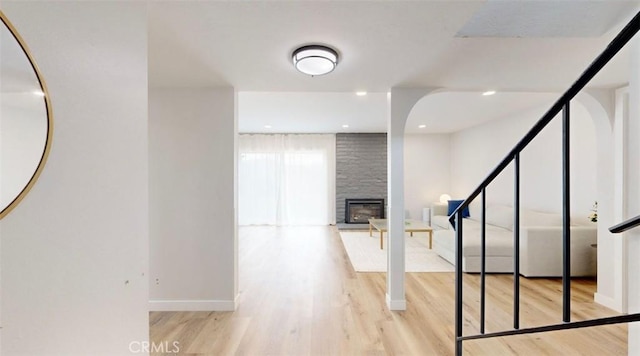 interior space featuring light hardwood / wood-style flooring