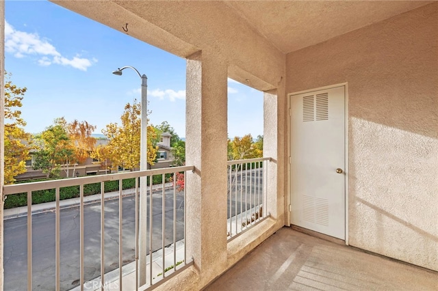 view of balcony