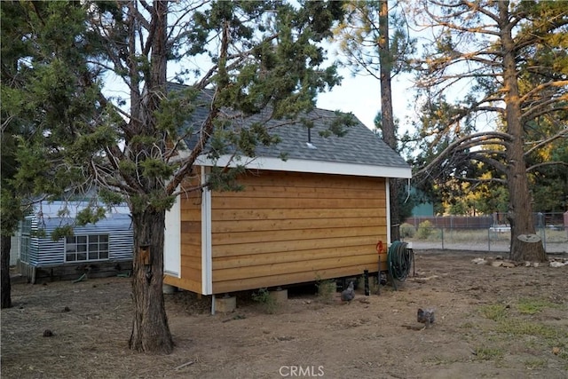 view of outbuilding