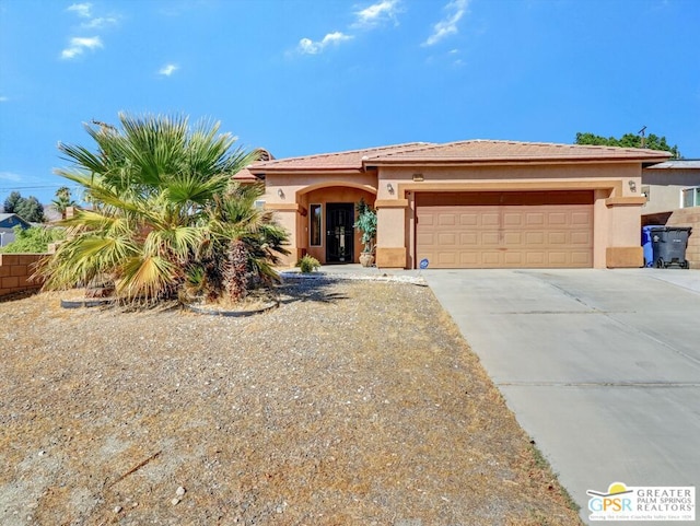 view of front of house featuring a garage