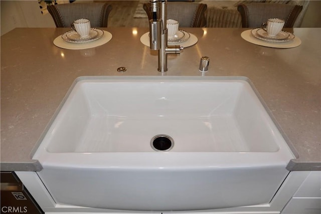 interior details featuring sink