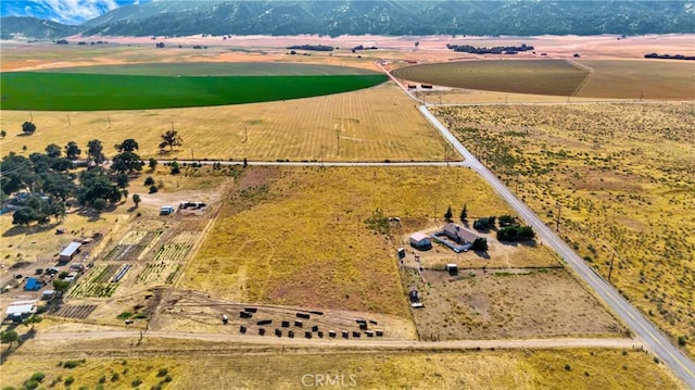 bird's eye view featuring a rural view