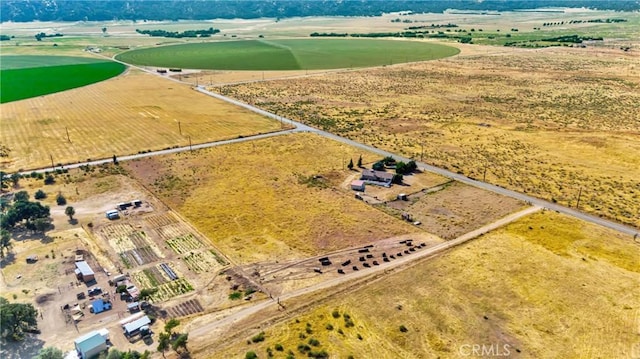 bird's eye view featuring a rural view