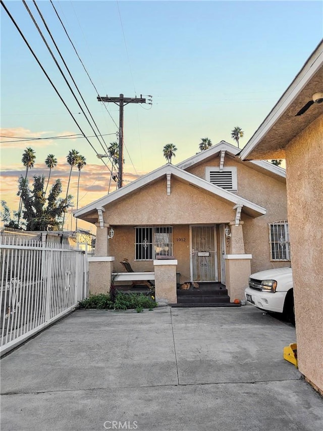 view of front of home