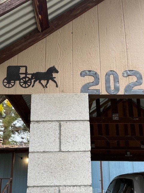 view of exterior details