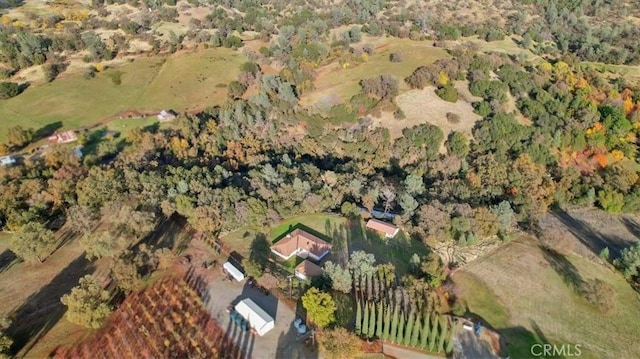 bird's eye view featuring a rural view