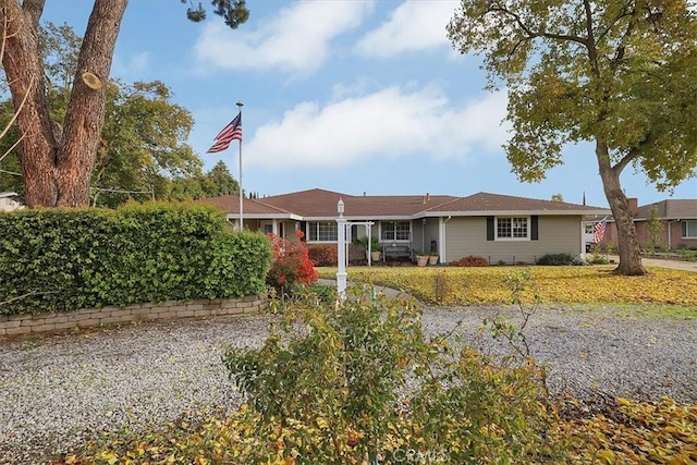 view of ranch-style house