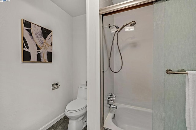 bathroom with  shower combination and toilet