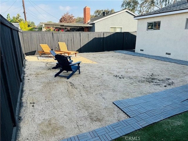 view of yard with a patio