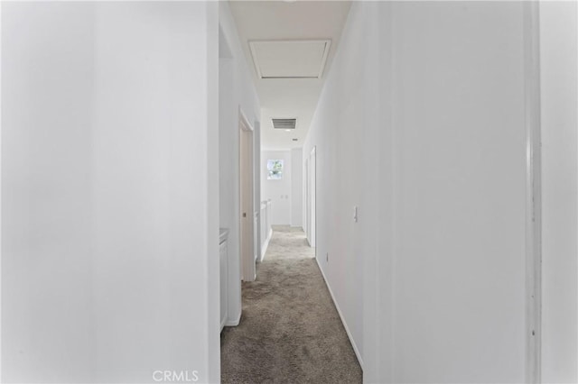 11465 Oakford Ln, Porter Ranch, CA 91326 - hallway with carpet floors and attic access