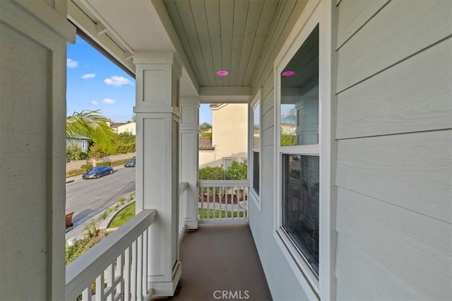 view of balcony