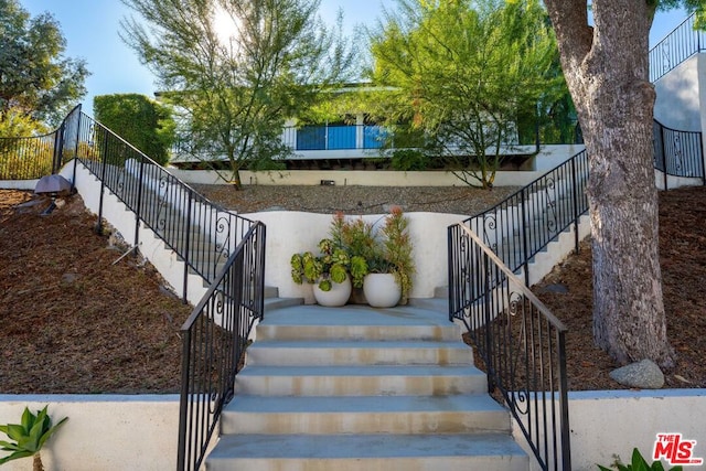 view of stairs