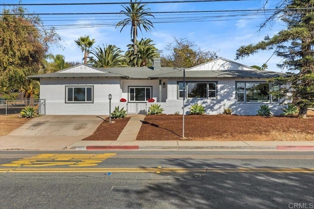 view of ranch-style house