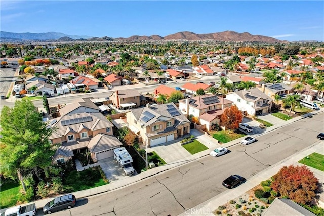 aerial view featuring a mountain view