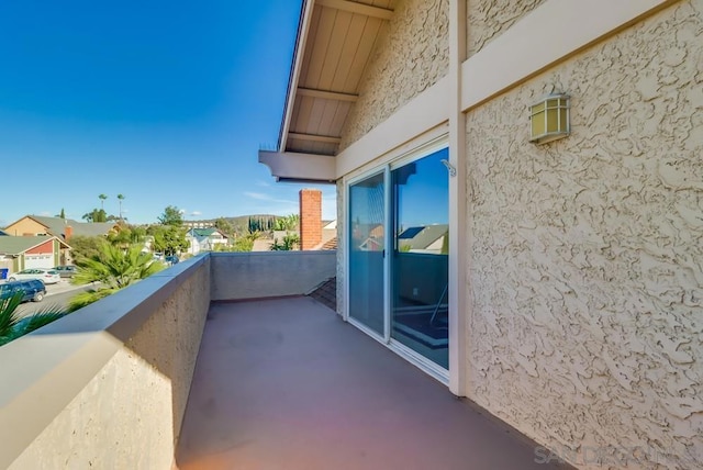 view of balcony