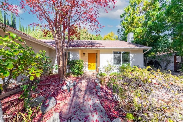 view of ranch-style home